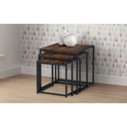 Julian Bowen Tribeca Nest Of 3 Tables - Walnut