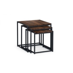 Julian Bowen Tribeca Nest Of 3 Tables - Walnut - thumbnail 2