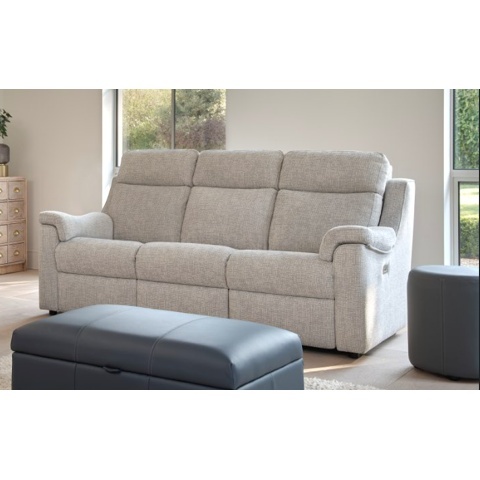 Parker Knoll Arizona 3 Seater Power Recliner Sofa - Fabric Grade C - Power Recliner - With Heated Seats - image 1