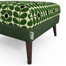 Orla Kiely Flynn Footstool - House Plain and Pattern Fabric - thumbnail 5
