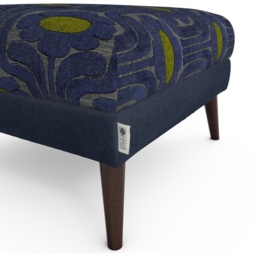 Orla Kiely Flynn Footstool - House Plain and Pattern Fabric - thumbnail 4