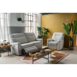 Parker Knoll Hudson 23 Large 2 Seater Power Recliner Sofa - Double Power with Adjustable Lumbar, Headrest and USB Ports - Leather Grade M - thumbnail 1