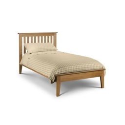 Julian Bowen Salerno Shaker Beds - Double - Oak and Ivory