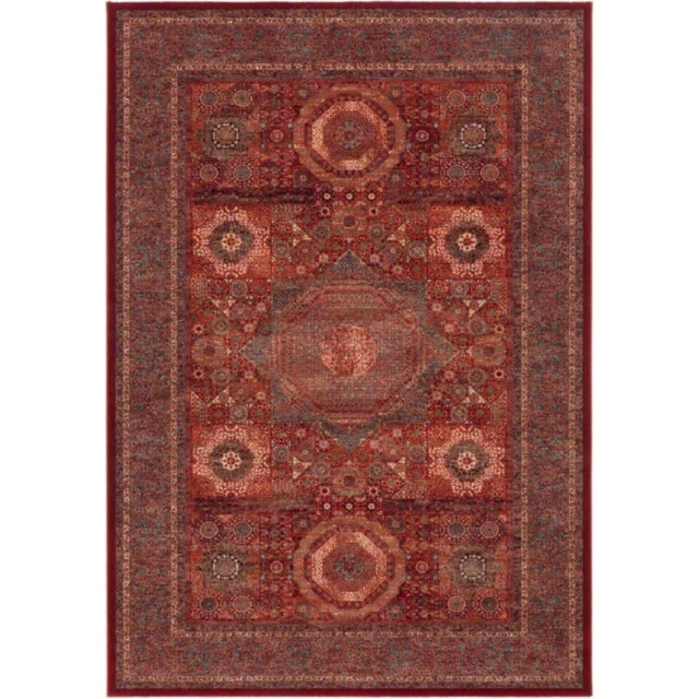 Mastercraft Kashqai 4321/300 Wool Royal Rug - Red - 135cm x 200cm - image 1