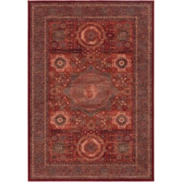 Mastercraft Kashqai 4321/300 Wool Royal Rug - Red - 135cm x 200cm - thumbnail 1