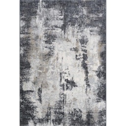 Mastercraft Canyon Polyester Heatset Rug 52068/6676 - Charcoal - 160x230cm - thumbnail 1