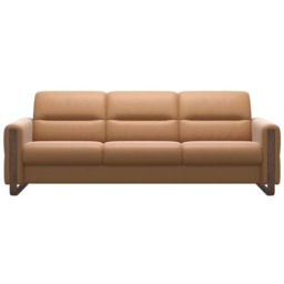 Stressless Fiona Leather 3 Seater Sofa - Noblesse Leather - 2 x Upholstered Arms - thumbnail 3