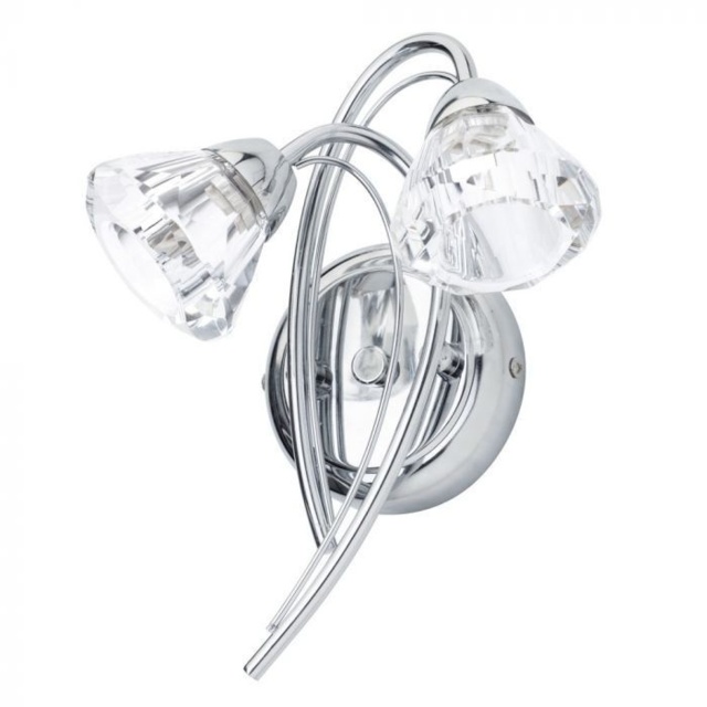 BHS Marianne Wall Light - Chrome/Clear - image 1