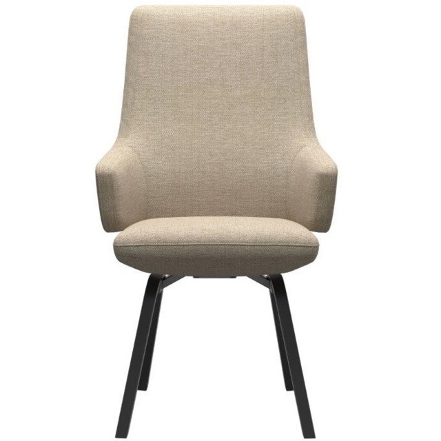 Stressless Vanilla High Back D200 Dining Chair With Arms - Fabric - image 1