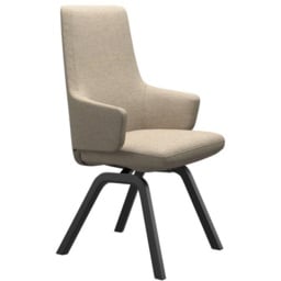 Stressless Vanilla High Back D200 Dining Chair With Arms - Fabric - thumbnail 3