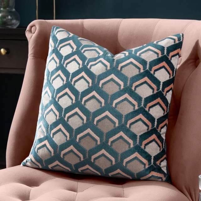 Riva Ledbury Cushion 45cm - Smoke/Rose - image 1