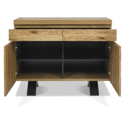 Winnipeg Rustic Oak Narrow Sideboard - thumbnail 4