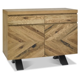 Winnipeg Rustic Oak Narrow Sideboard - thumbnail 3