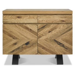 Winnipeg Rustic Oak Narrow Sideboard - thumbnail 2