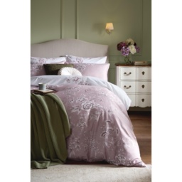 Laura Ashley Rowsham Garden Dark Blush Duvet Set - Pink - Single - thumbnail 2