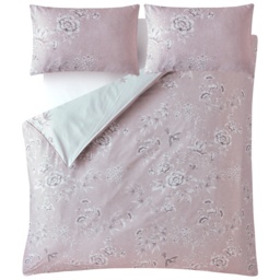 Laura Ashley Rowsham Garden Dark Blush Duvet Set - Pink - Single - thumbnail 4