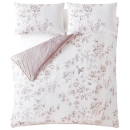 Laura Ashley Rowsham Garden Dark Blush Duvet Set - Pink - Single - thumbnail 5