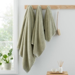 Bianca Soft Zero Twist Spa Towel - Green - Bath Sheet - thumbnail 3