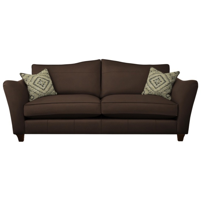 Parker Knoll Harriet Grand Formal Back Leather Sofa - Standard Leather - image 1