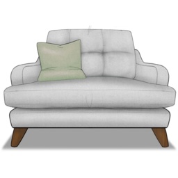 Reya Standard Chair in Fabric - Fabric Grade A - thumbnail 2