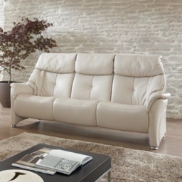 Himolla Chester Fixed 3 Seater Sofa - Leather L22 - Wooden Feet - thumbnail 6