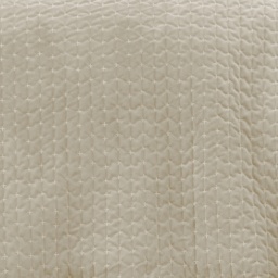 Bianca Attica Velvet Bedspread 240x260cm - Natural - thumbnail 3