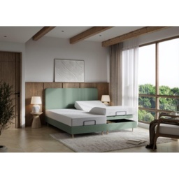 Tempur Form Spring Adjustable Bed with Headboard - King - 150cm x 200cm - Blue - Horizontal Headboard - thumbnail 2