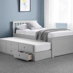 Julian Bowen Maisie Bed With Underbed and Drawers - Dove Grey - thumbnail 2