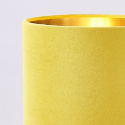 BHS Velvet Table Lamp - Ochre/Brass - thumbnail 3
