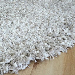 Mastercraft 039-0001/2211 Twilight Shaggy Round Rug - Linen/White - 160cm Circle - thumbnail 5