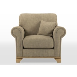 Wood Bros Lavenham Armchair - Tuscany Leather - thumbnail 1