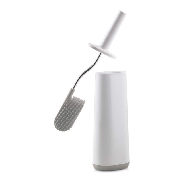 Joseph Joseph Flex Toilet Brush - WHITE/GREY - 8.7cm x 12.3cm x 43.1cm - image 1