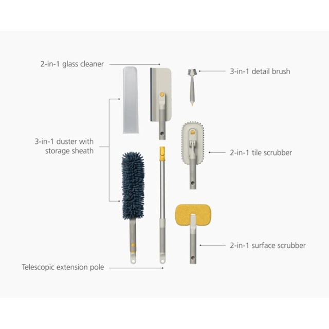 Joseph Joseph Cleantech 5 Piece Deep Clean Tool Set - image 1