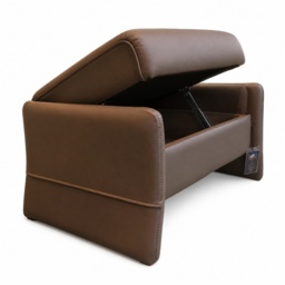 Himolla Rhine Adjustable Storage Footstool - Leather L27 - thumbnail 2