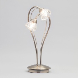 BHS Marianne Table Lamp - Antique Brass/Clear - thumbnail 2