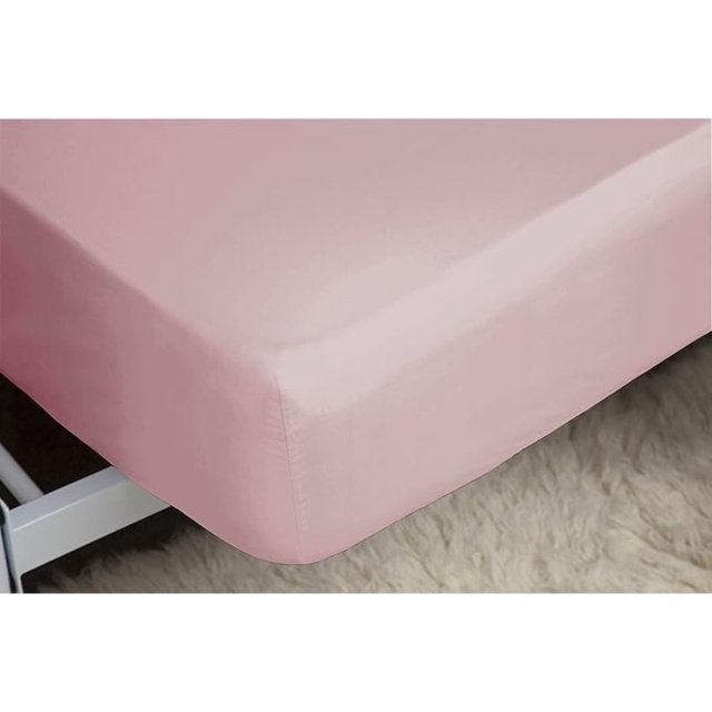 Belledorm 200 Count 30cm Fitted Sheet - Blush - Single