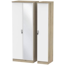 Cambourne Cam147 Tall Triple Wardrobe With Mirror Door - Finish - thumbnail 6