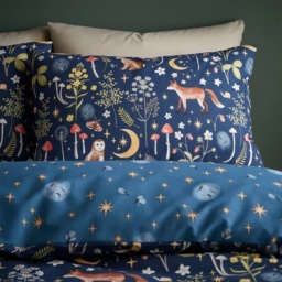 Catherine Lansfield Enchanted Twilight Duvet Set - Navy - Single - thumbnail 3