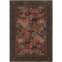 Mastercraft Kashqai 4309/400 Wool Royal Rug - Green - 135cm x 200cm - thumbnail 1