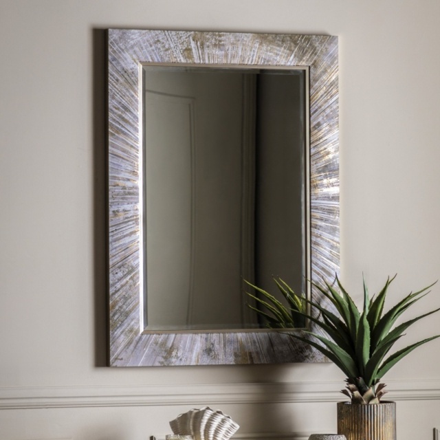 Gallery Direct Chelsea Rectangle Mirror 113x83cm - Gold / Cream - image 1