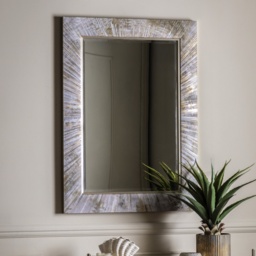 Gallery Direct Chelsea Rectangle Mirror 113x83cm - Gold / Cream - thumbnail 1