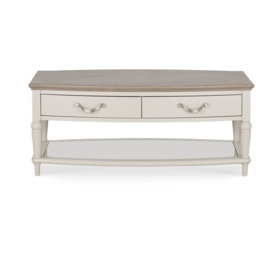 Montreal Rectangular Coffee Table - Grey Washed Oak and Soft Grey - thumbnail 3