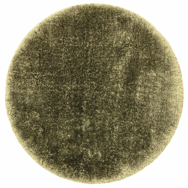Asiatic Plush Luxury Shaggy 150cm Circle Rug - Sage - 150cm Circle - image 1