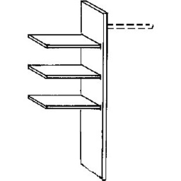 Wiemann Sheffield Sliding Door Wardrobe - Laundry Shelf Insert - 87cm - thumbnail 5