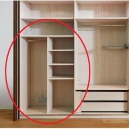 Wiemann Sheffield Sliding Door Wardrobe - Laundry Shelf Insert - 87cm - thumbnail 2