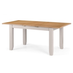 Julian Bowen Richmond 140cm/180cm Extending Dining Table - Elephant Grey/Pale Oak - thumbnail 2