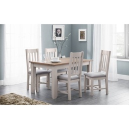 Julian Bowen Richmond 140cm/180cm Extending Dining Table - Elephant Grey/Pale Oak - thumbnail 3