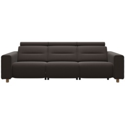 Stressless Emily 3 Seater Sofa With Wide Arms - Paloma Leather - thumbnail 1