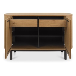 Kingston Rustic Oak Narrow Sideboard - thumbnail 4