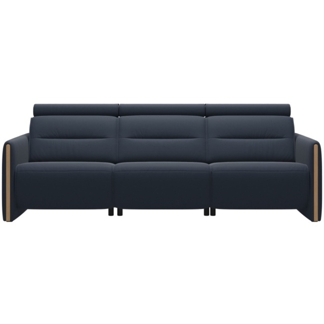 Stressless Emily 3 Seater Sofa With Wood Arms - Noblesse Leather - image 1